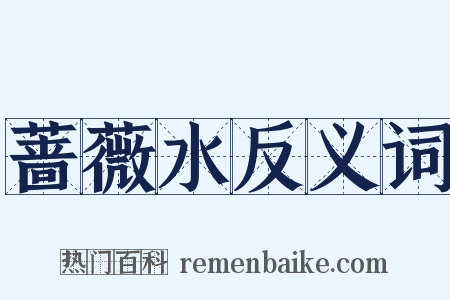 蔷薇水反义词是什么意思的图片